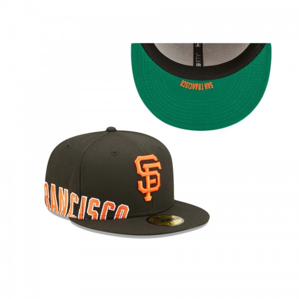 San Francisco Giants Black Sidesplit 59FIFTY Fitted Hat
