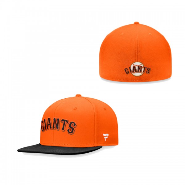 San Francisco Giants Fanatics Branded Iconic Multi Patch Fitted Hat - Orange Black