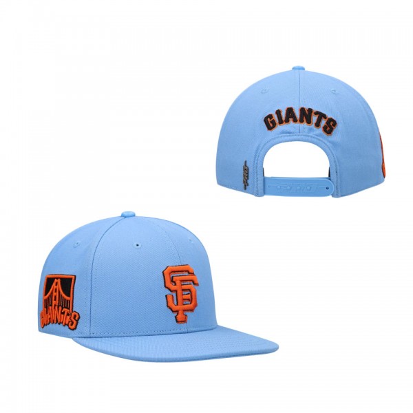 Men's San Francisco Giants Pro Standard Light Blue Classic Wool Snapback Hat