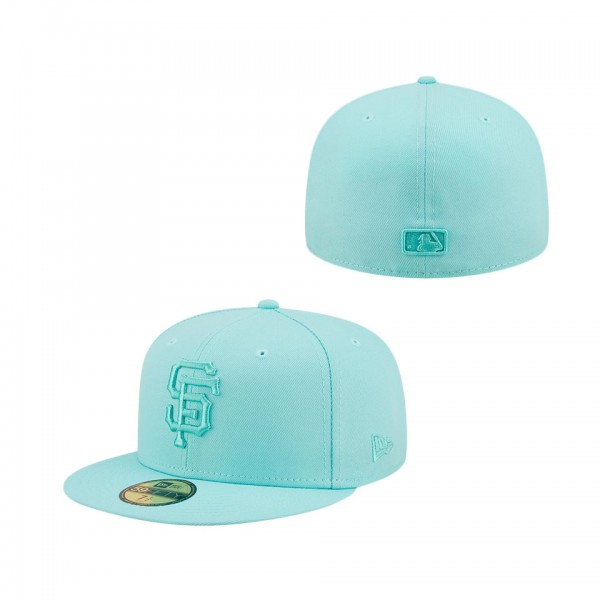 San Francisco Giants New Era Icon Color Pack 59FIFTY Fitted Hat Turquoise