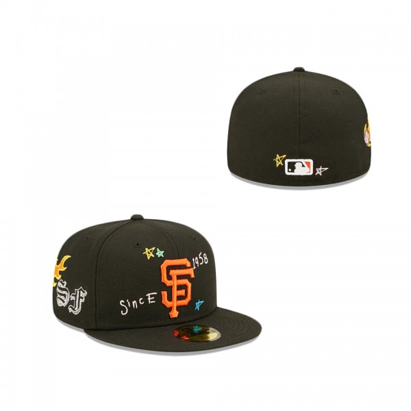 San Francisco Giants Scribble Collection 59FIFTY Fitted Hat