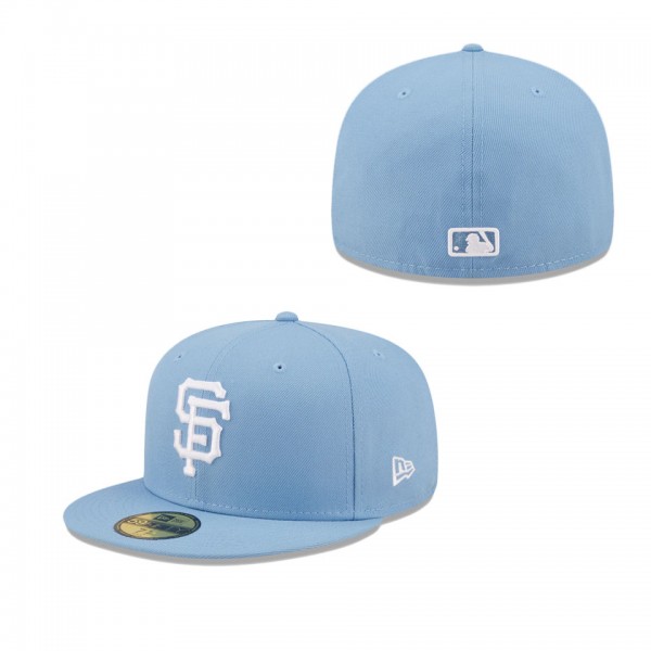 San Francisco Giants Sky Blue Logo White 59FIFTY Fitted Hat