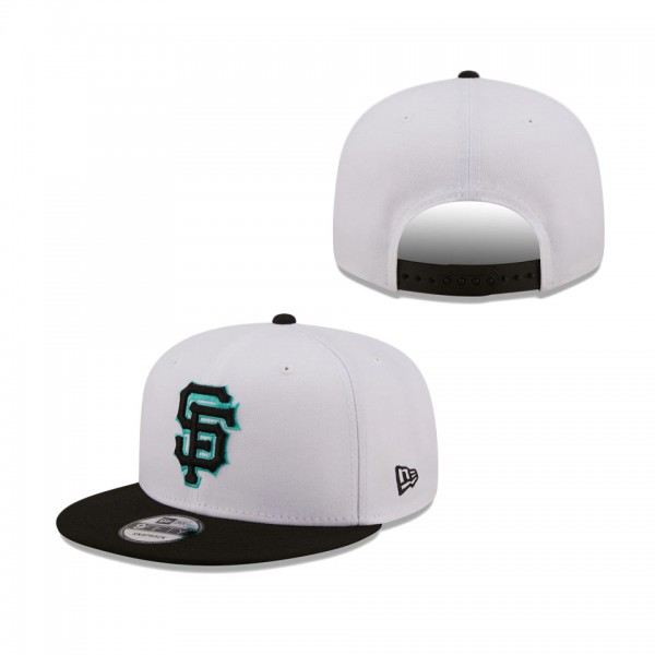 San Francisco Giants New Era Spring Two-Tone 9FIFTY Snapback Hat White Black