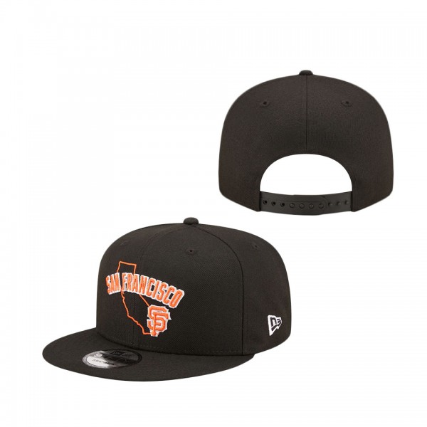 San Francisco Giants New Era State 9FIFTY Snapback Hat Black