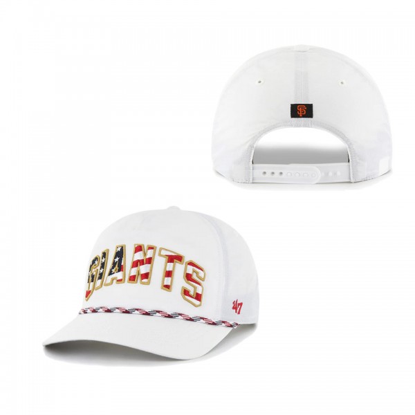 San Francisco Giants White Flag Flutter Hitch Snapback Hat