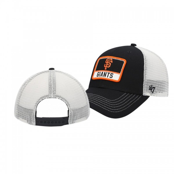 Youth San Francisco Giants Zoomer MVP Black Trucker Snapback Hat