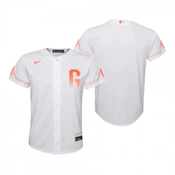 Youth San Francisco Giants Nike White 2021 City Connect Replica Jersey