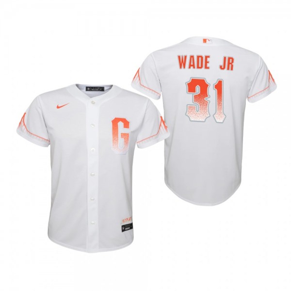 Youth San Francisco Giants LaMonte Wade Jr. Nike White 2021 City Connect Replica Jersey