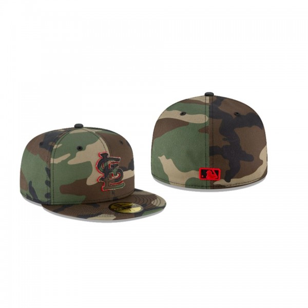 Men's St. Louis Cardinals Forest Pop Camo Green 59FIFTY Fitted Hat