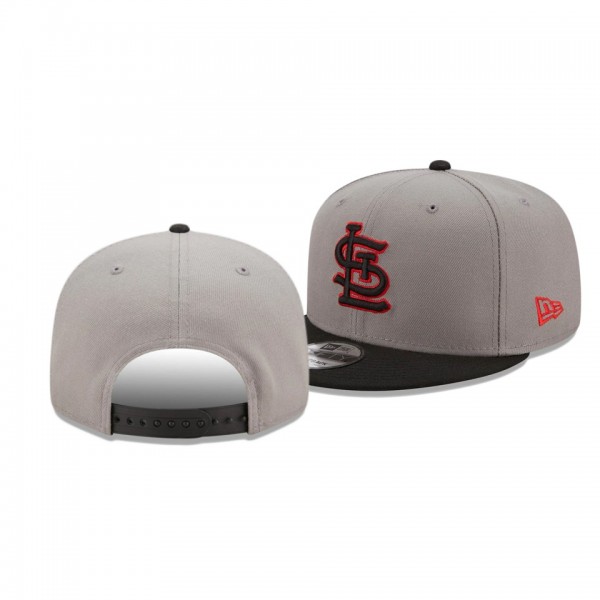 St. Louis Cardinals Color Pack 2-Tone Gray Black 9FIFTY Snapback Hat