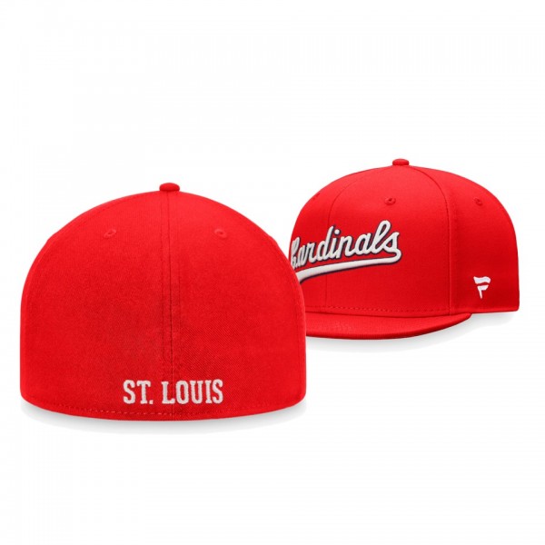 St. Louis Cardinals Cooperstown Collection Red Fitted Hat