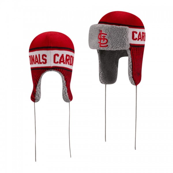 St. Louis Cardinals Knit Trapper Red Hat