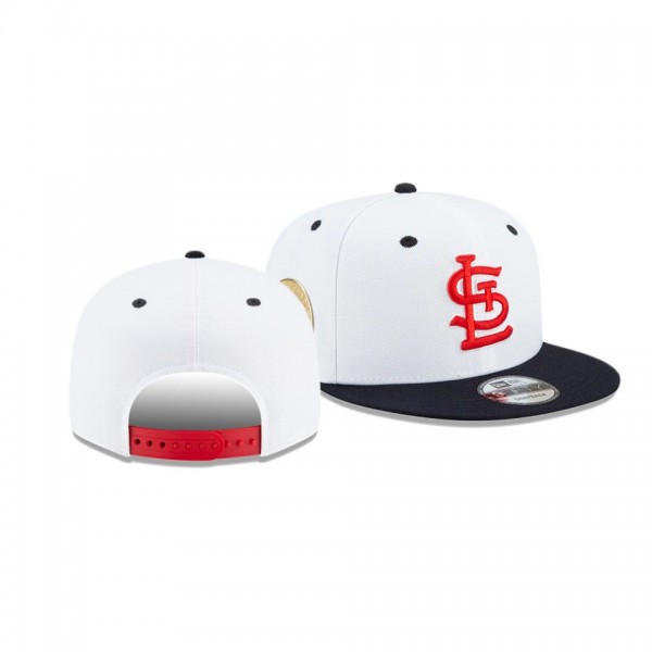 St. Louis Cardinals Americana White 9FIFTY Snapback Hat