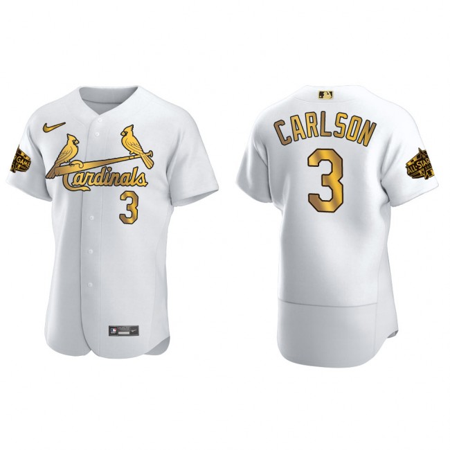 Dylan Carlson St. Louis Cardinals White Gold MLB All-Star Game Jersey