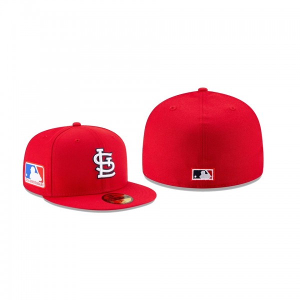 Men's St. Louis Cardinals 100th Anniversary Patch Red 59FIFTY Fitted Hat