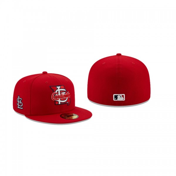 Men's St. Louis Cardinals Local Red 59FIFTY Fitted Hat