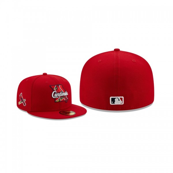 Men's St. Louis Cardinals Local II Red 59FIFTY Fitted Hat