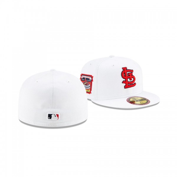 Men's St. Louis Cardinals Optic Stadium Patch White 59FIFTY Fitted Hat