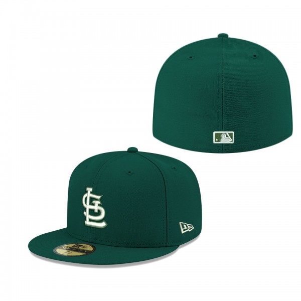 Men's St. Louis Cardinals Green Logo 59FIFTY Fitted Hat