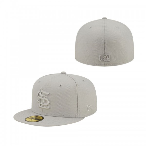 St. Louis Cardinals New Era Icon Color Pack 59FIFTY Fitted Hat Gray