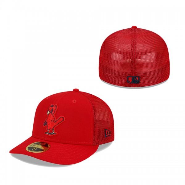 St. Louis Cardinals New Era 2022 Batting Practice Low Profile 59FIFTY Fitted Hat Red