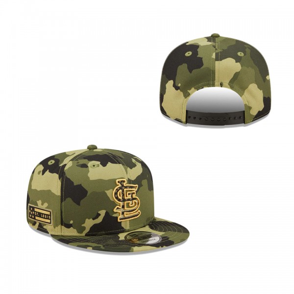 Men's St. Louis Cardinals New Era Camo 2022 Armed Forces Day 9FIFTY Snapback Adjustable Hat