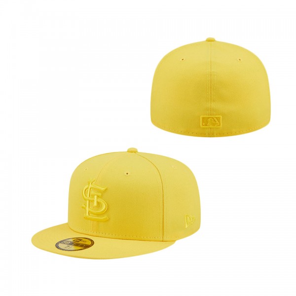 St. Louis Cardinals New Era Icon Color Pack 59FIFTY Fitted Hat Yellow