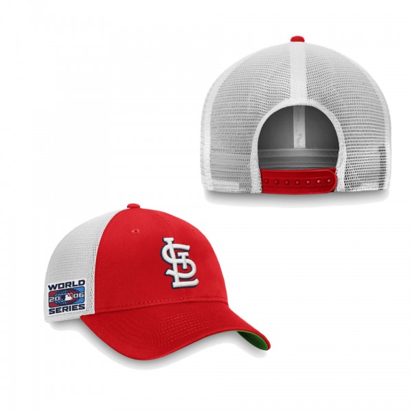 St. Louis Cardinals Red 2006 World Series Patch Team Trucker Snapback Hat