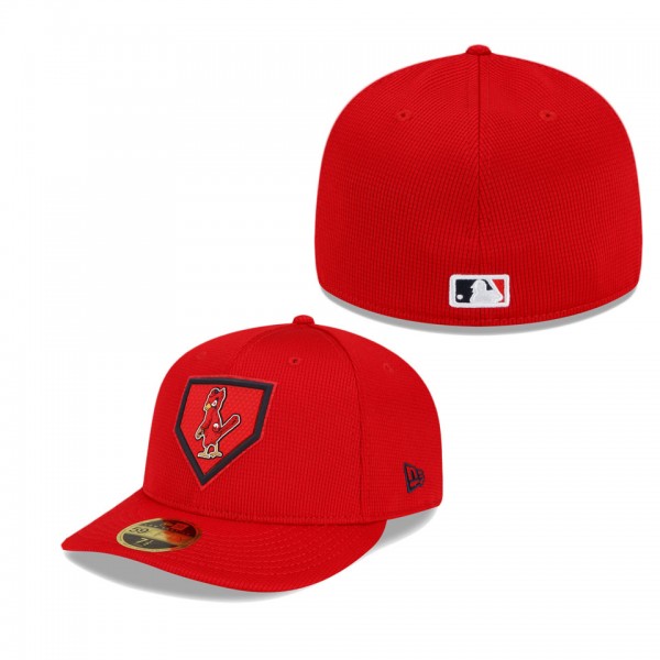 St. Louis Cardinals Red Clubhouse Cooperstown Collection Low Profile Fitted Hat