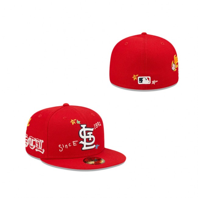 St. Louis Cardinals Scribble Collection 59FIFTY Fitted Hat