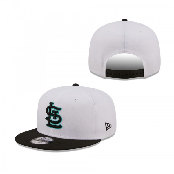 St. Louis Cardinals New Era Spring Two-Tone 9FIFTY Snapback Hat White Black