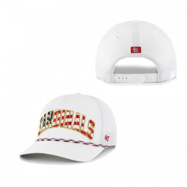 St. Louis Cardinals White Flag Flutter Hitch Snapback Hat