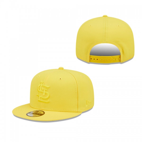 Men's St. Louis Cardinals New Era Yellow Spring Color Pack 9FIFTY Snapback Hat