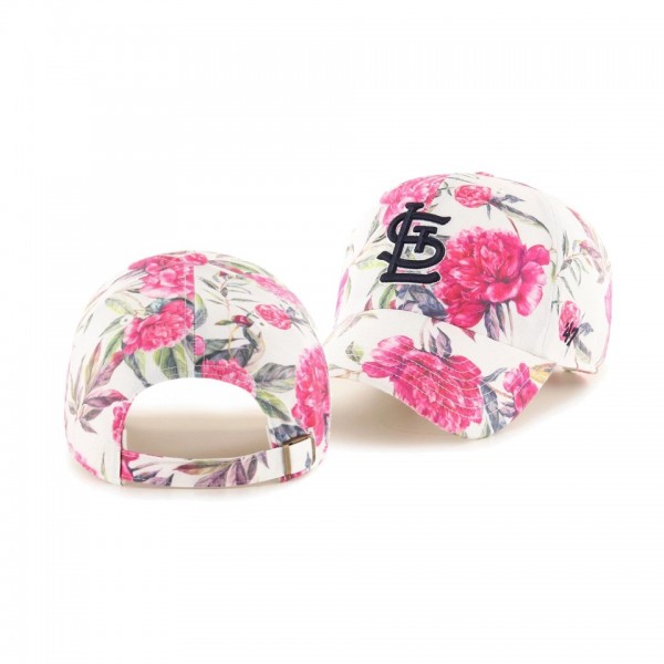 Women's St. Louis Cardinals Peony White Clean Up Hat
