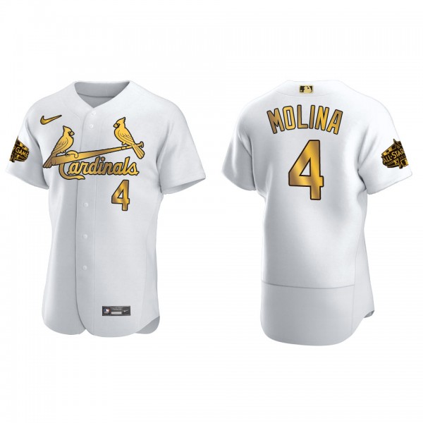 Yadier Molina St. Louis Cardinals White Gold MLB All-Star Game Jersey