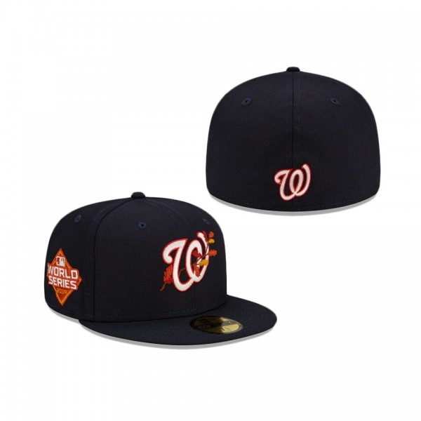 Washington Nationals Leafy Front 59FIFTY Fitted Cap