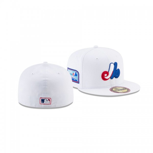 Men's Montreal Expos Stadium Patch White Optic 59FIFTY Fitted Hat