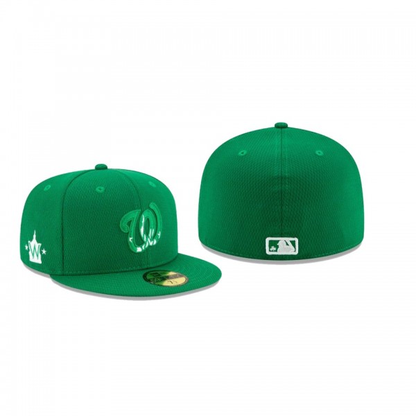 Men's Washington Nationals 2021 St. Patrick's Day Green 59FIFTY Fitted Hat