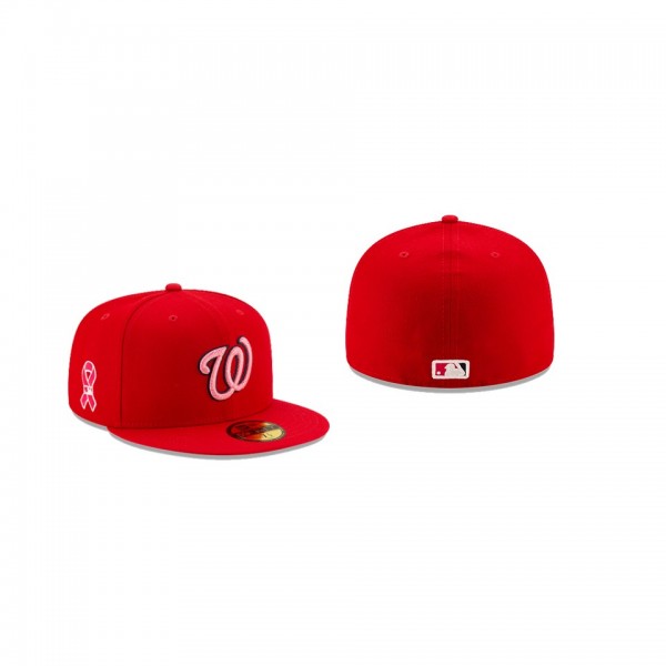 Men's Washington Nationals 2021 Mothers Day Red On-Field 59FIFTY Fitted Hat