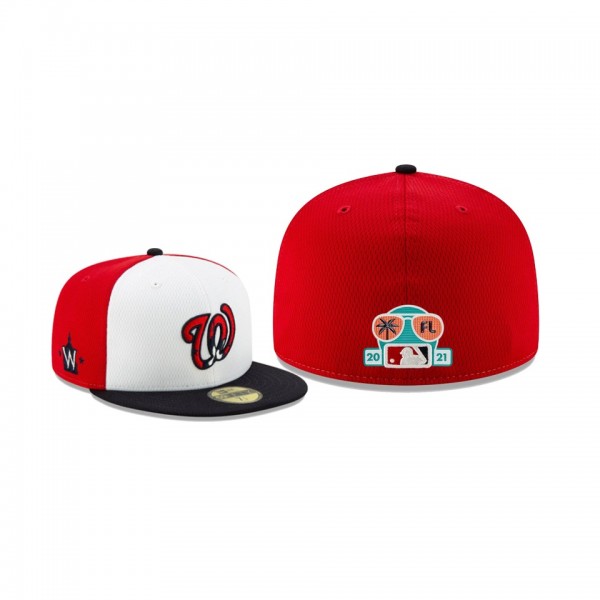 Men's Washington Nationals 2021 Spring Training Red 59FIFTY Fitted Hat