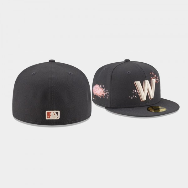 Men's Washington Nationals New Era 2022 City Connect Graphite 59FIFTY Fitted Hat
