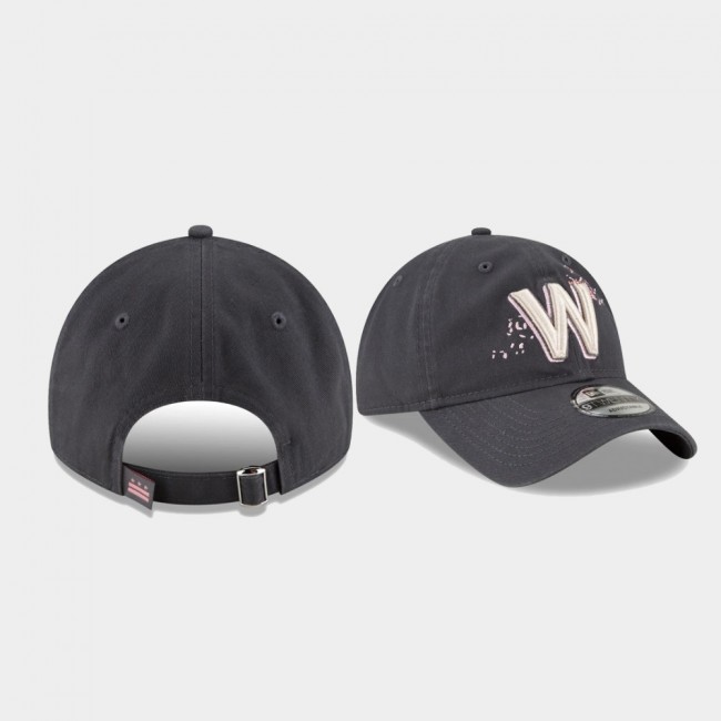 Men's Washington Nationals New Era 2022 City Connect Graphite 9TWENTY Adjustable Hat