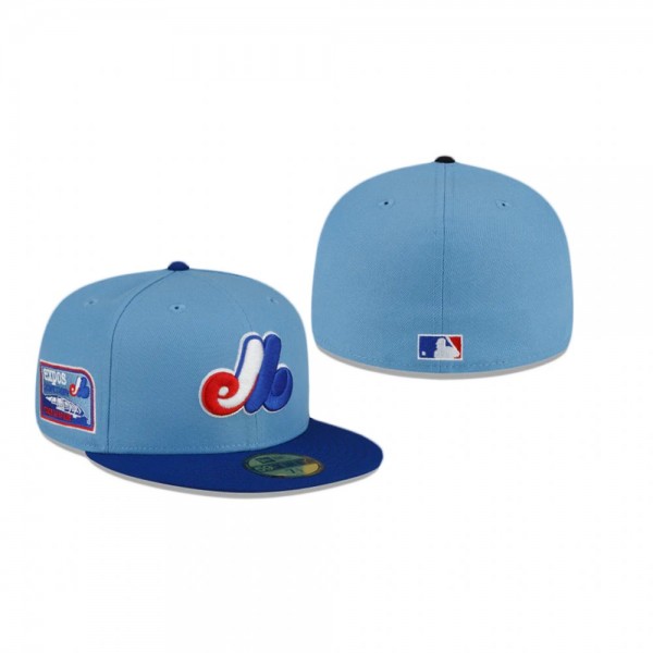 Montreal Expos Blue Just Caps Drop 5 59FIFTY Fitted Hat
