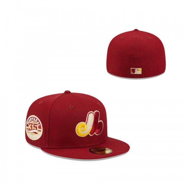 Montreal Expos Cardinal Sunshine 59FIFTY Fitted Hat