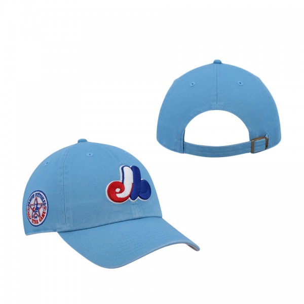 Men's Montreal Expos '47 Light Blue 1982 MLB All Star Game Double Under Clean Up Adjustable Hat