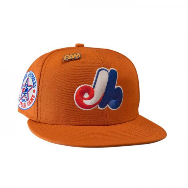 New Era Montreal Expos Orange 1982 All Star Game 59FIFTY Fitted Hat