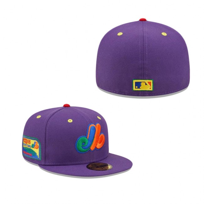 Montreal Expos Roygbiv 2.0 Fitted Hat