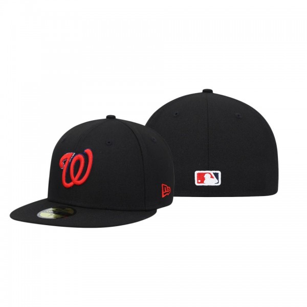 Washington Nationals Color Dupe Black 59FIFTY Fitted Hat