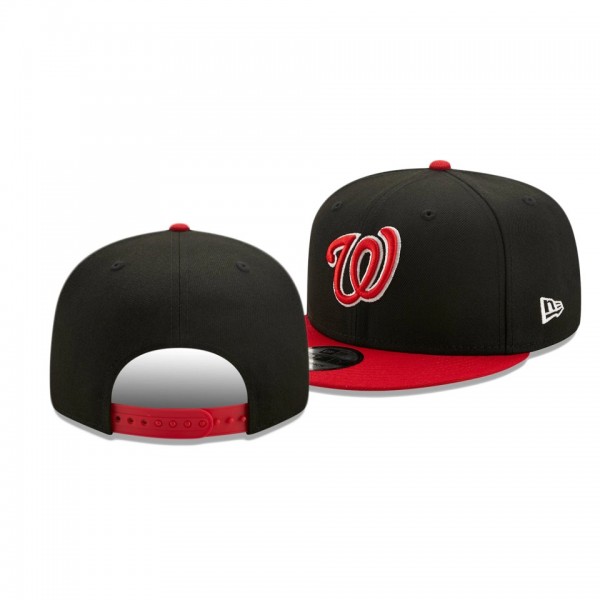 Washington Nationals Color Pack 2-Tone Black Scarlet 9FIFTY Snapback Hat