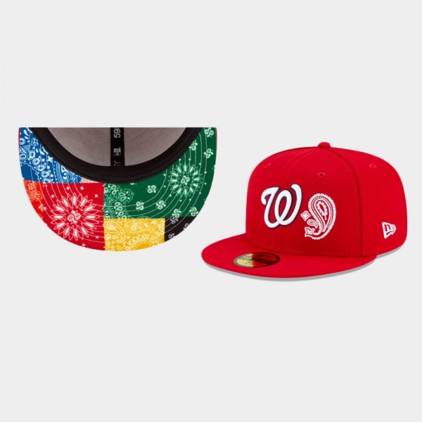 Washington Nationals Patchwork Undervisor 59FIFTY Fitted Hat